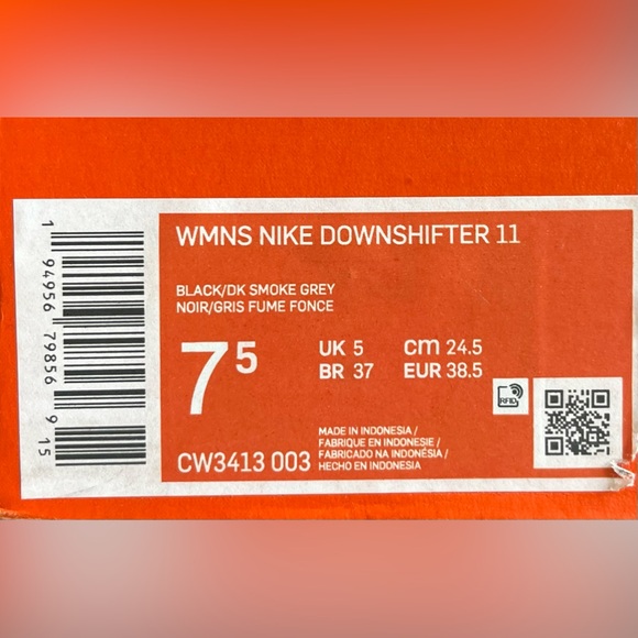 Nike Ladies Downshifter 11 Running Shoe Size 7 1/2 New in the Box! - Picture 10 of 10